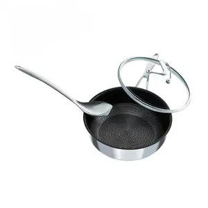 Circulon Round Silver Non-Stick Dishwasher Safe Handled Chef Pan with Scraping Spoon3.3 Litre