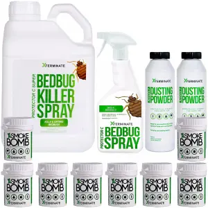 Xterminate Insect Bed Bug Killer Control Kill Treatment Kit 5 Rooms