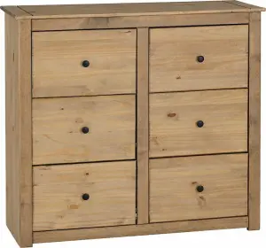 PANAMA Waxed Pine  6 Drawer Chest