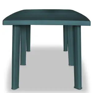 Berkfield Garden Table Green 210x96x72 cm Plastic