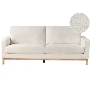 2 Seater Sofa White Boucle SIGGARD