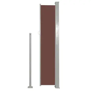 Berkfield Retractable Side Awning 160 x 500 cm Brown