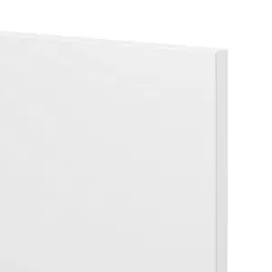 GoodHome Balsamita Matt white Slab Highline Cabinet door (W)450mm (H)715mm (T)16mm