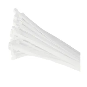 100 x White Nylon Cable Ties 300 x 4.8mm / Extra Strong Zip Tie Wraps