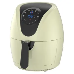 EMtronics Digital Large 4.5L Air Fryer with 60 Minute Timer - Cream