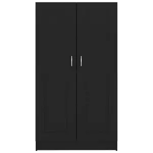 Berkfield Book Cabinet Black 82.5x30.5x150 cm Engineered Wood