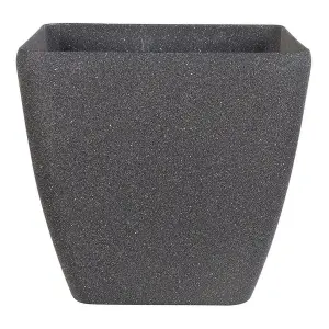 Set of 2 Plant Pots 34 x 34 x 34 cm Grey ZELI