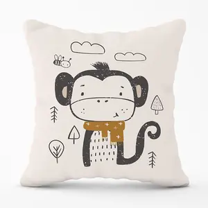 Single Monkey Forest Cushions 60cm x 60cm