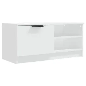 Berkfield TV Cabinets 2 pcs White 80x35x36.5 cm Engineered Wood