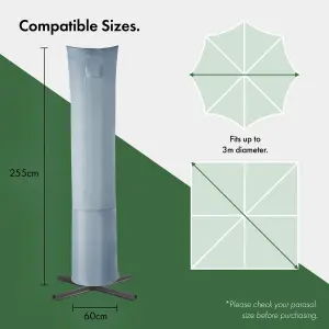 VonHaus Waterproof Cantilever Parasol Cover, Heavy Duty for Garden Cantilever Banana Umbrella