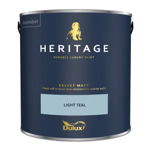 Dulux Trade Heritage Light Teal Velvet matt Wall paint, 2.5L