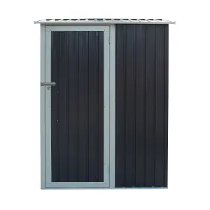 Rowlinson Trentvale 5x3 ft Pent Dark grey Metal Shed