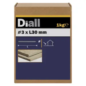 Diall Clout nail (L)30mm (Dia)3mm, Pack