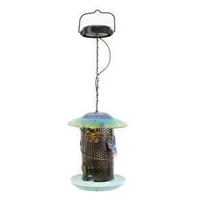 Gardenwize Hanging Bird Feeder With Solar LED