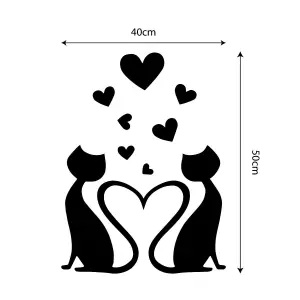 Lovely Cat 3D Crystal Mirror Stickers Nursery Home Decoration Gift Ideas 11 pieces