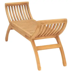 Berkfield Garden Bench 120 cm Solid Teak Wood