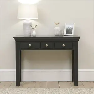 Chantilly Dusky Black Console Desk