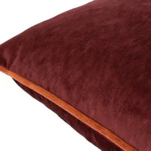 Throw Pillow Cover Marsala Red / Rectangular / 30cm H x 60cm W x 1cm D