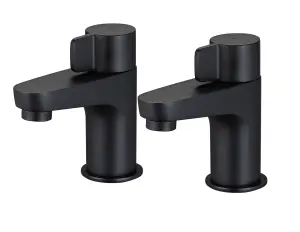 GoodHome Cavally Bath Pillar Tap, Pair