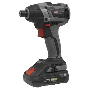 Sealey Brushless Impact Driver 20V SV20 Series 1/4"Hex 200Nm - Body Only CP20VIDX