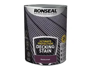 Ronseal 39220 Ultimate Protection Decking Stain Blackcurrant 5 litre RSLNUDSBC5L