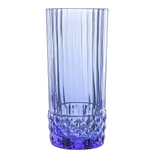 Bormioli Rocco - America '20s Highball Glasses - 490ml - Sapphire Blue - Pack of 6