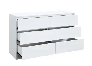 Birlea Oslo 6 Drawer Chest White