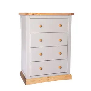 Bomporto 4 Drawer Chest of Drawers Wood Knob