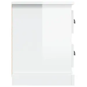 Berkfield TV Cabinet High Gloss White 102x35.5x47.5 cm Engineered Wood