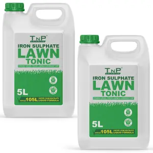 Iron Sulphate 10Litres Makes Grass Greener, Hardens Turf and Prevents Lawn Disease Makes upto 210L & Covers upto 100m2 by