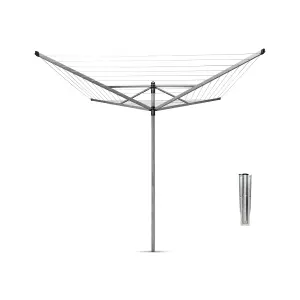 Brabantia Silver effect Rotary airer, 60m