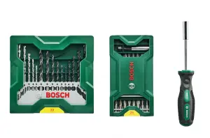 Bosch Promoline 41 piece Round Mixed Drill & screwdriver bit set - Mini-X-Line