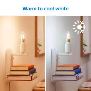 Philips WiZ SES 25W LED Cool white & warm white C35 Dimmable Light bulb