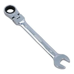 15mm Metric Flexi Head Ratchet Combination Spanner Wrench 72 Teeth