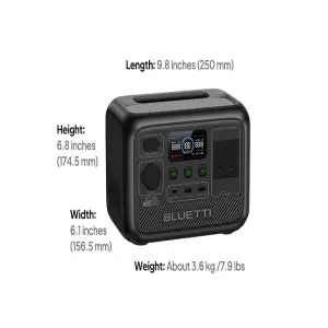 BLUETTI Portable Power Station AC2A 204Wh&UP TO 600W with 5 years warranty