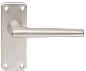 Eurospec Satin Anodised Aluminium Aluminium Lever on Latch Backplate (SAA22)