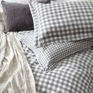 Yard Barton Check Reversible Duvet Set