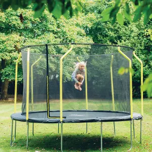 Plum 12ft Wave Springsafe Trampoline and Enclosure