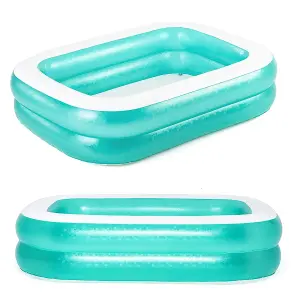 Bestway Rectangular Inflatable Swimming Pool Family Garden Paddling Pool for Summer Fun Samll