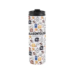 Palaeontologist Travel Mug - Novelty Dinosaur Fossil Gift Stainless Steel Double-Walled Hot/Cold Drinks Travel Flask