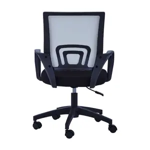 Maison by Premier Grey Home Office Chair with Black Arms