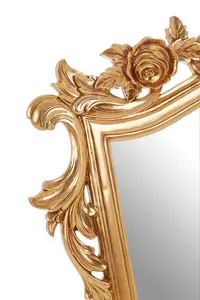 Interiors by Premier Marseille Gold Finish Tapered Wall Mirror