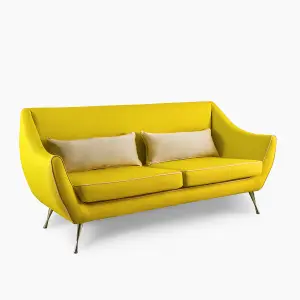 Emelda Grace Rita Large Sofa - Yellow