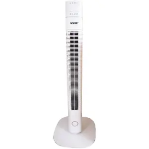 Mylek Tower Fan 36 Inch Cooling Cold Air Stand Fan Remote Control Oscillation and Timer White