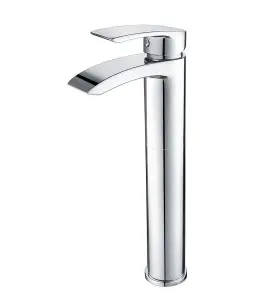 Aquarius Arc Tall Mono Basin Mixer Tap Chrome