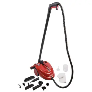 Sealey 2000W Steam Cleaner 2L Tank IP Rating IPX4 60 DegreesC - Red/Black VMSC01