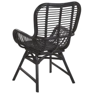 Dining Chair TOGO Rattan Black