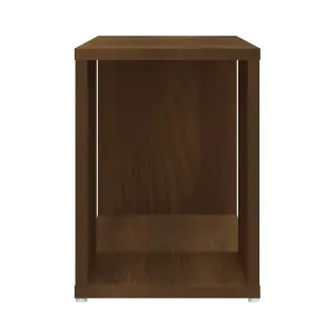 Berkfield TV Cabinet Brown Oak 60x24x32cm Engineered Wood