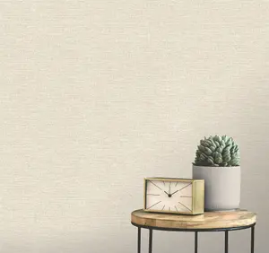 Sumatra Linen-effect Natural Wallpaper