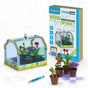 Engino STEM Labs Book How Greenhouses Work Construction Kit